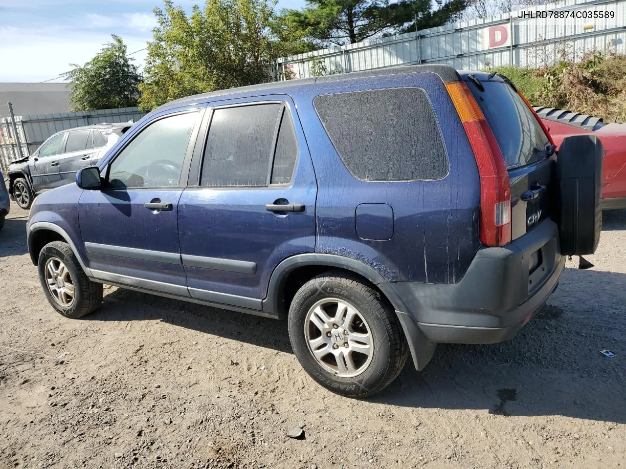 2004 Honda Cr-V Ex VIN: JHLRD78874C035589 Lot: 74137844