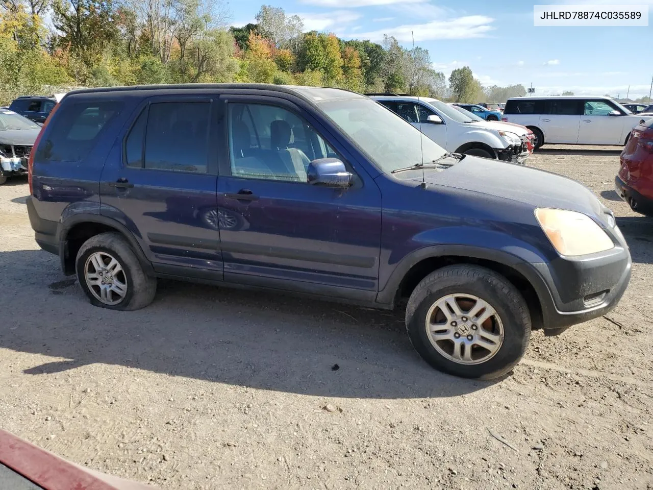 2004 Honda Cr-V Ex VIN: JHLRD78874C035589 Lot: 74137844