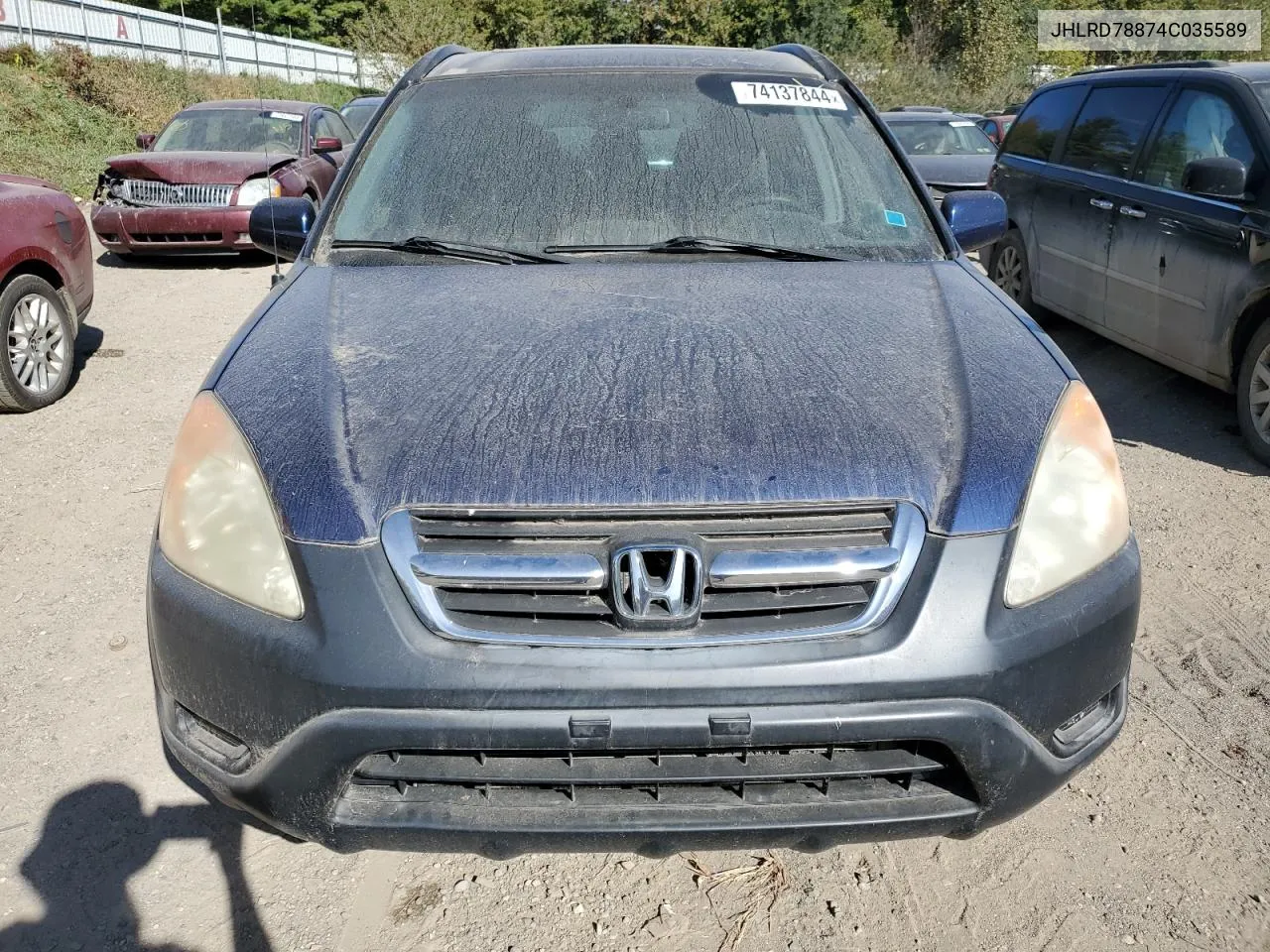 2004 Honda Cr-V Ex VIN: JHLRD78874C035589 Lot: 74137844