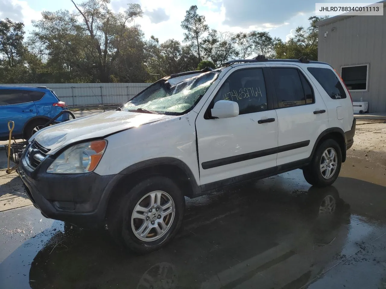 2004 Honda Cr-V Ex VIN: JHLRD78834C011113 Lot: 74632764