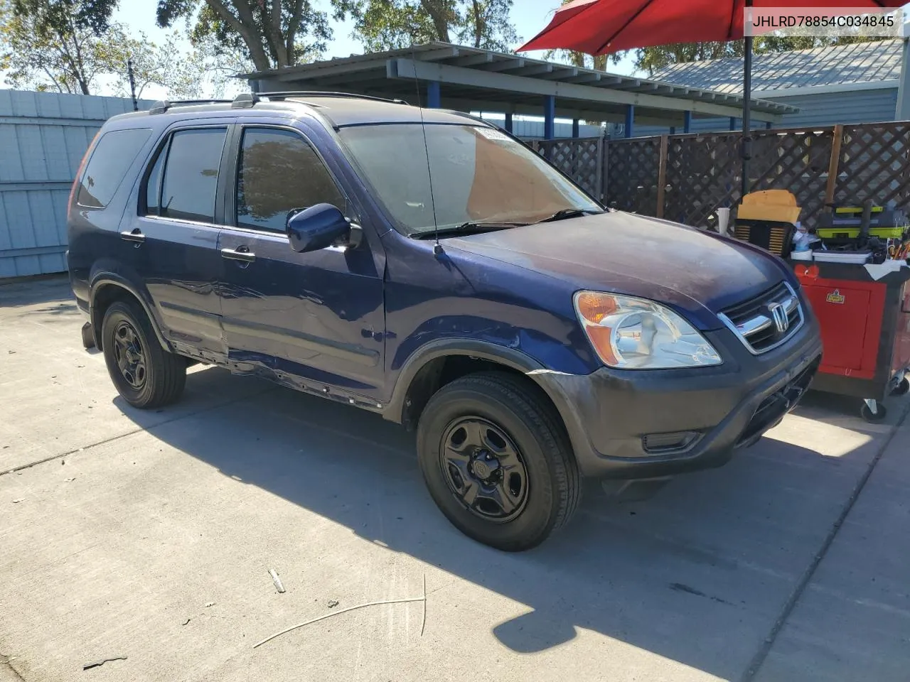 2004 Honda Cr-V Ex VIN: JHLRD78854C034845 Lot: 74736284