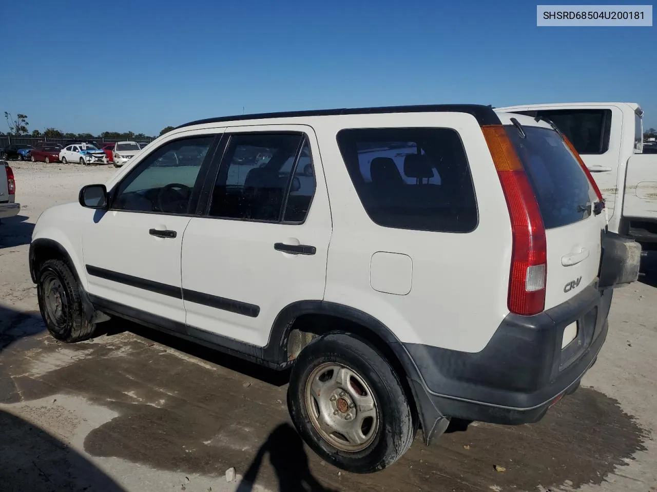 2004 Honda Cr-V Lx VIN: SHSRD68504U200181 Lot: 75109894