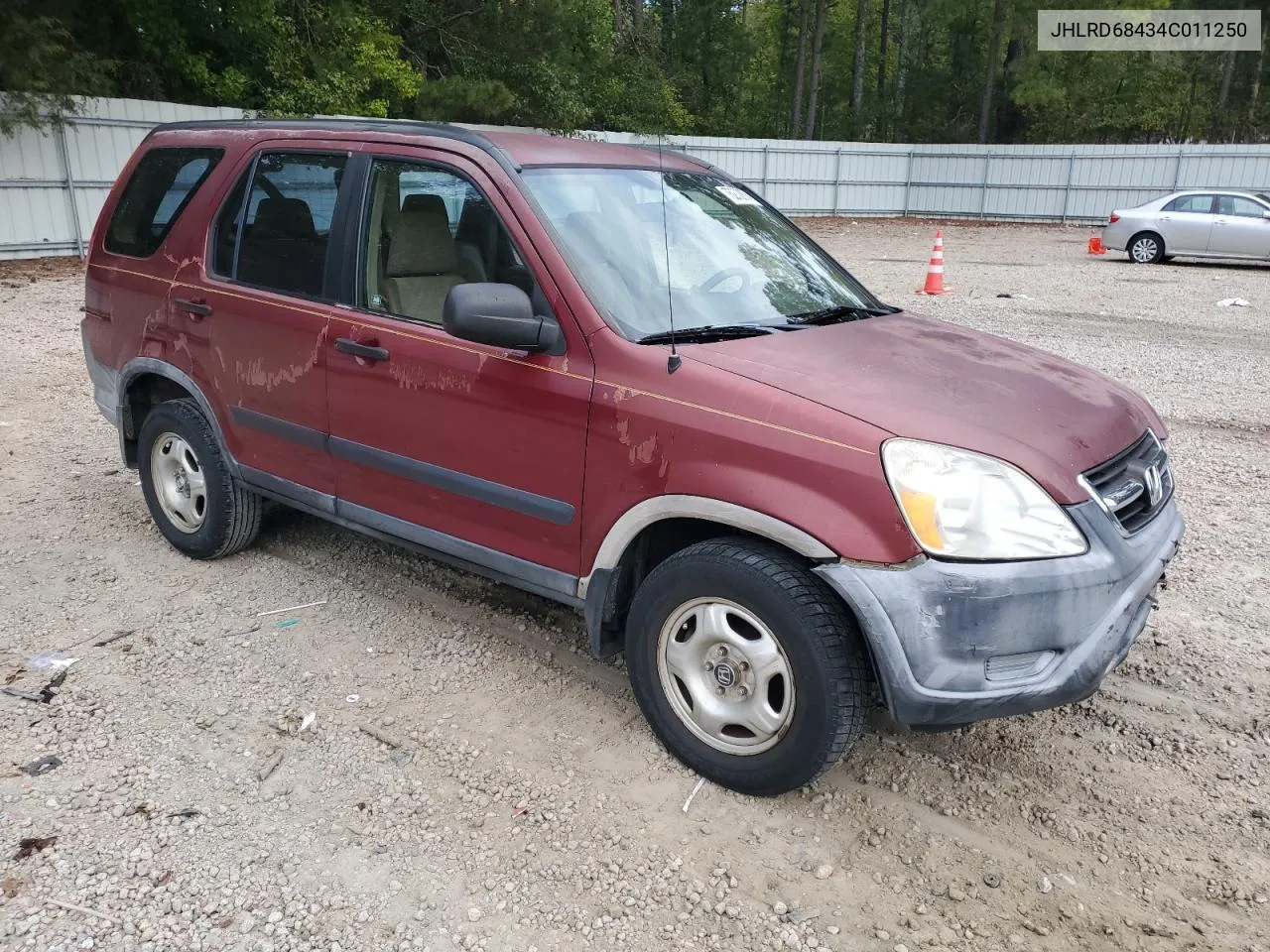 2004 Honda Cr-V Lx VIN: JHLRD68434C011250 Lot: 75272874