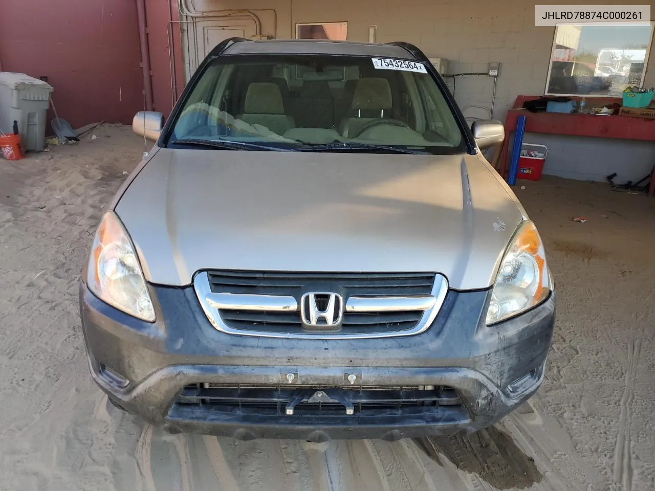 2004 Honda Cr-V Ex VIN: JHLRD78874C000261 Lot: 75432564