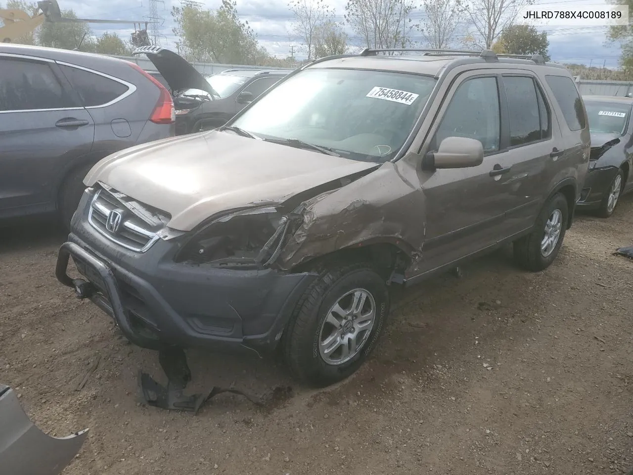 2004 Honda Cr-V Ex VIN: JHLRD788X4C008189 Lot: 75458844