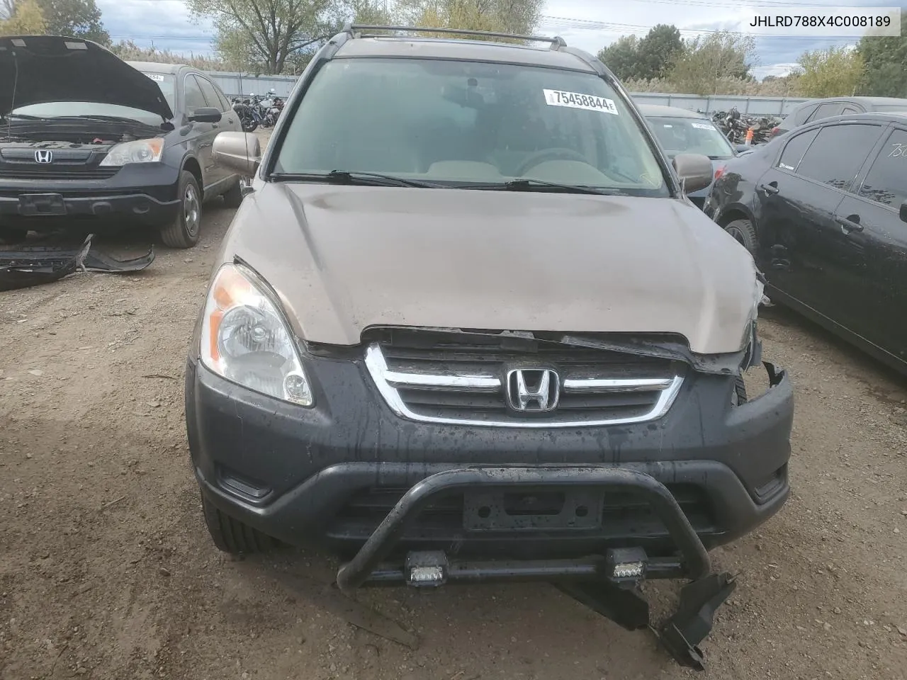 2004 Honda Cr-V Ex VIN: JHLRD788X4C008189 Lot: 75458844