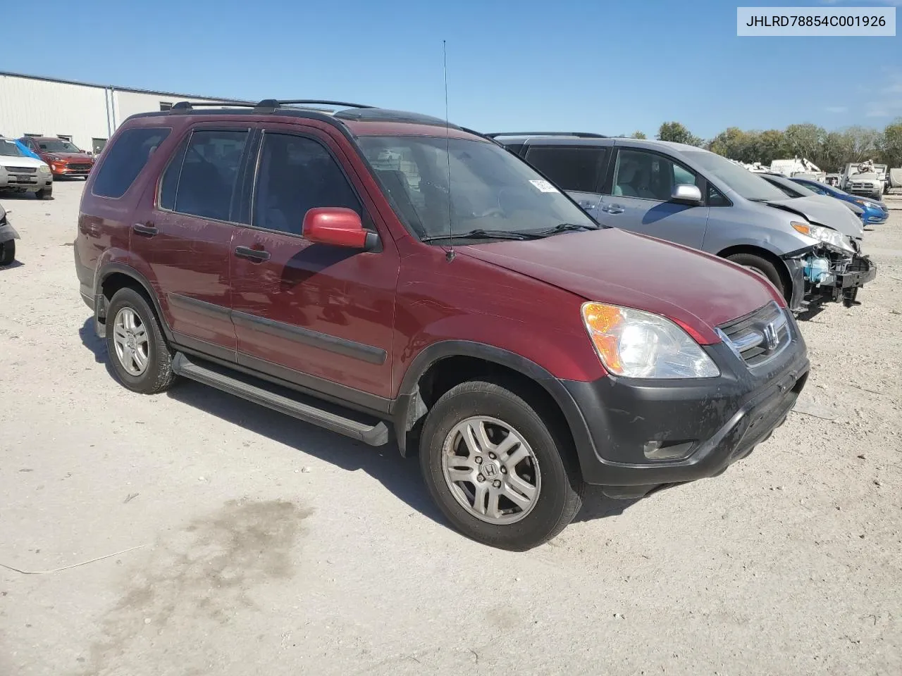 2004 Honda Cr-V Ex VIN: JHLRD78854C001926 Lot: 75913744