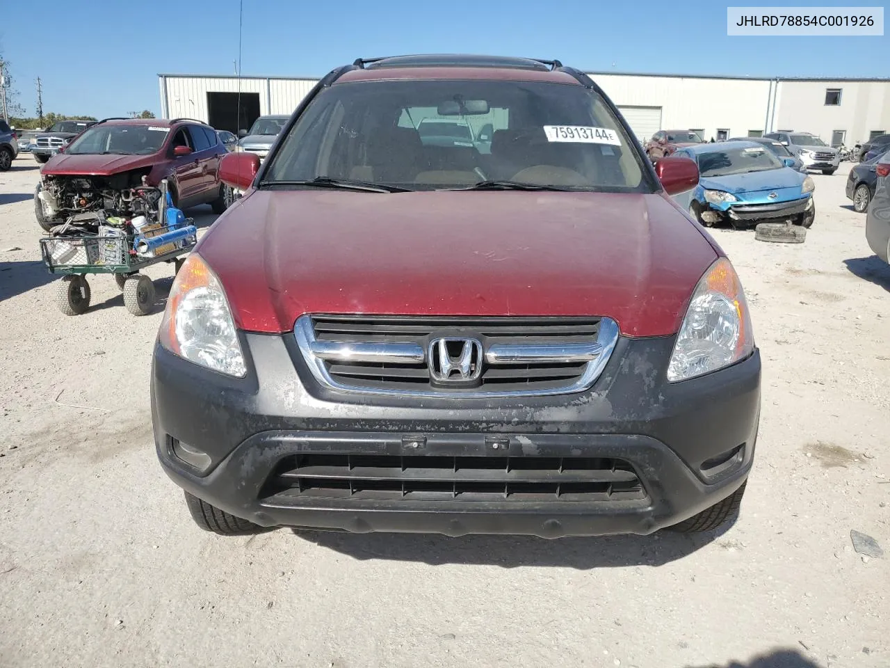 JHLRD78854C001926 2004 Honda Cr-V Ex