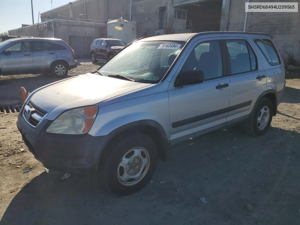 2004 Honda Cr-V Lx VIN: SHSRD68494U209565 Lot: 76163494