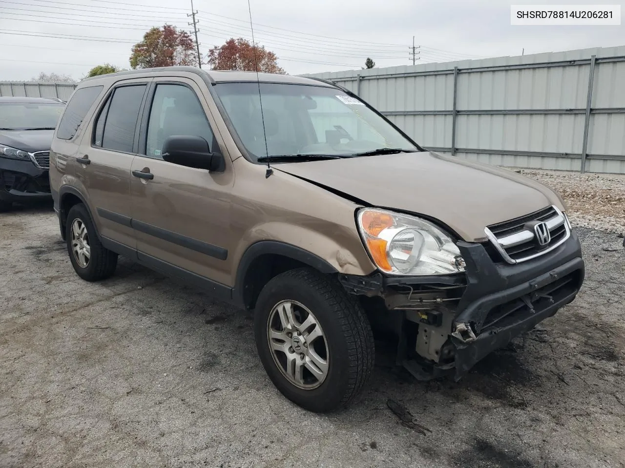 2004 Honda Cr-V Ex VIN: SHSRD78814U206281 Lot: 76515704