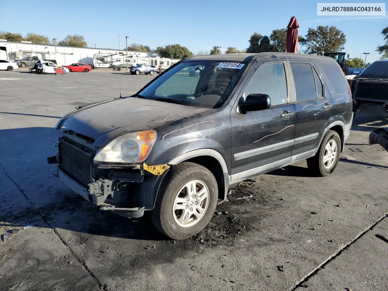 JHLRD78884C043166 2004 Honda Cr-V Ex