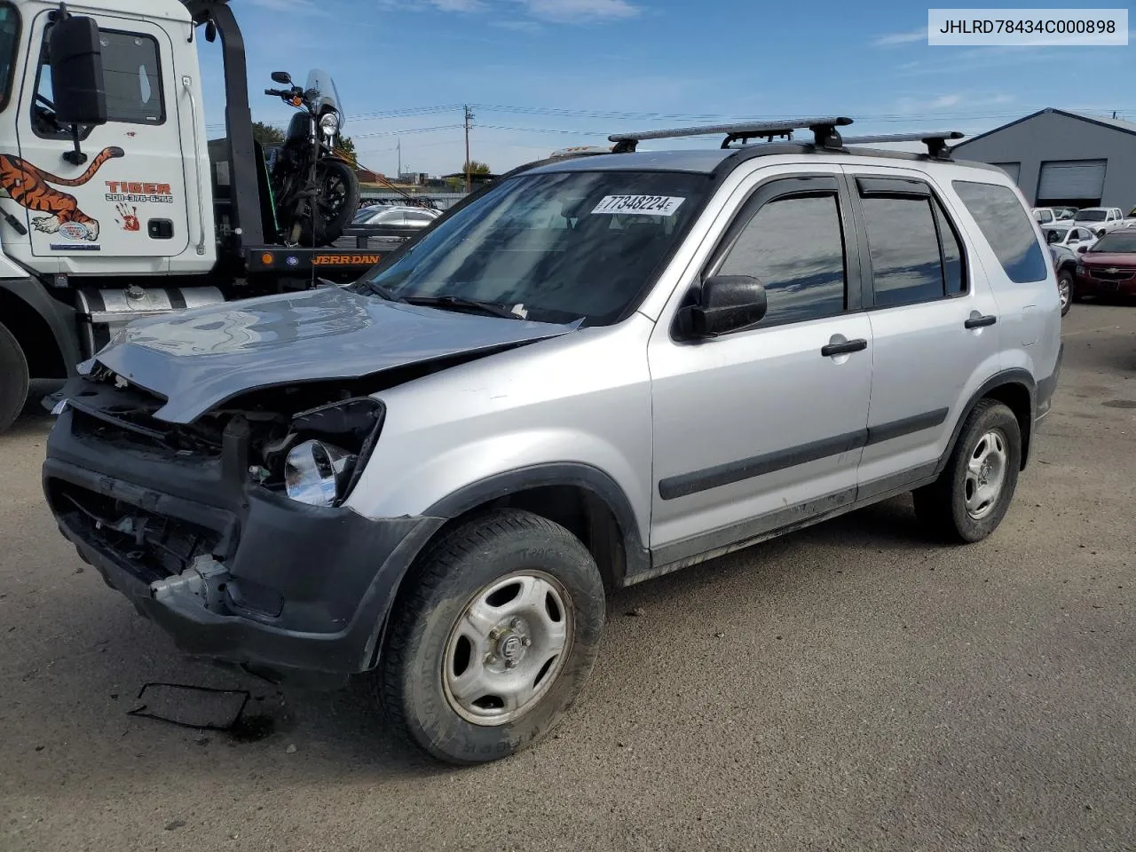 2004 Honda Cr-V Lx VIN: JHLRD78434C000898 Lot: 77348224