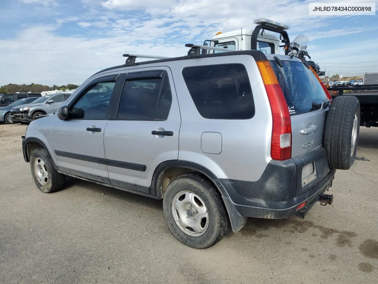 2004 Honda Cr-V Lx VIN: JHLRD78434C000898 Lot: 77348224