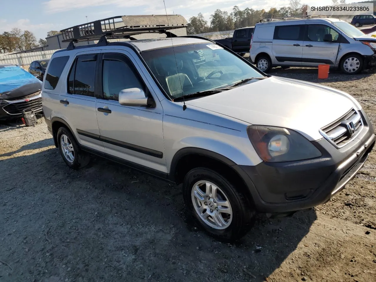 2004 Honda Cr-V Ex VIN: SHSRD78834U233806 Lot: 77450714