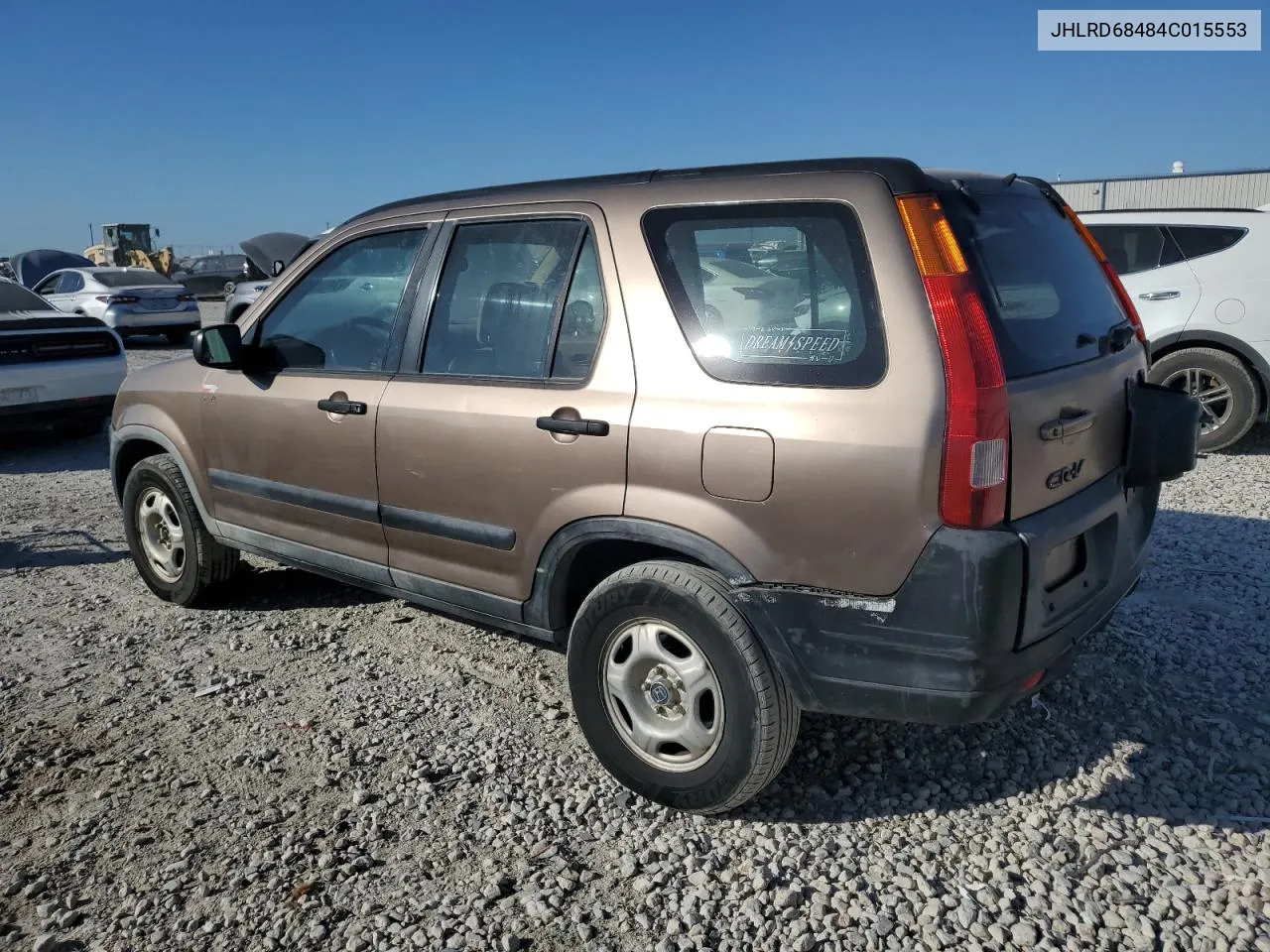 2004 Honda Cr-V Lx VIN: JHLRD68484C015553 Lot: 77496384