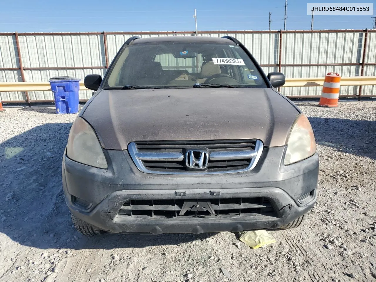 2004 Honda Cr-V Lx VIN: JHLRD68484C015553 Lot: 77496384