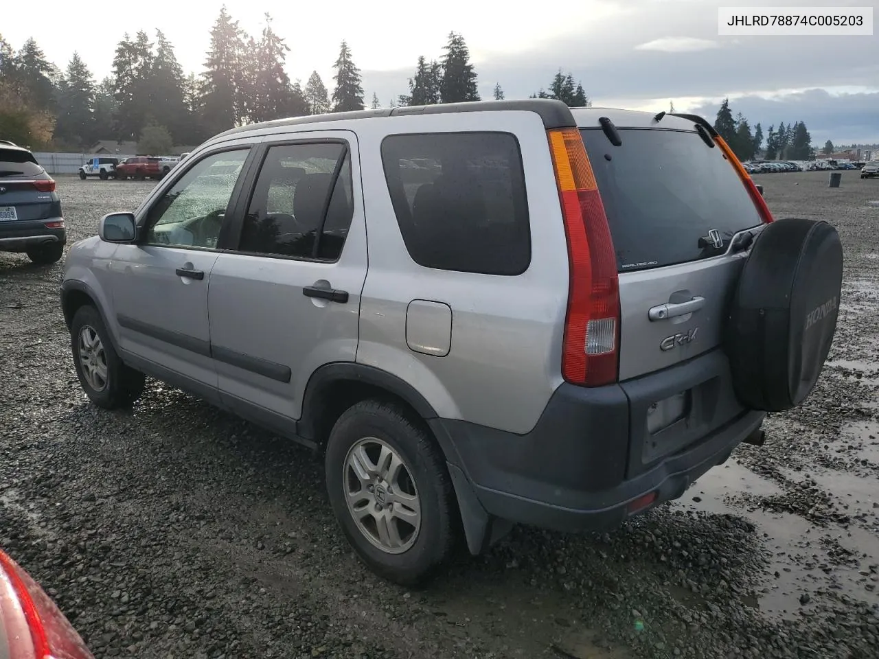 2004 Honda Cr-V Ex VIN: JHLRD78874C005203 Lot: 77702144