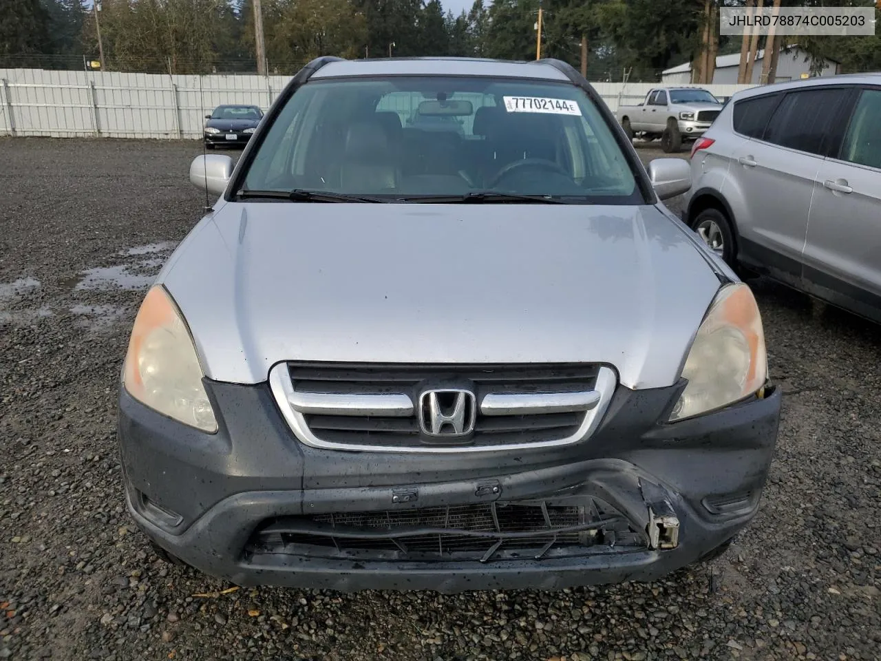 2004 Honda Cr-V Ex VIN: JHLRD78874C005203 Lot: 77702144