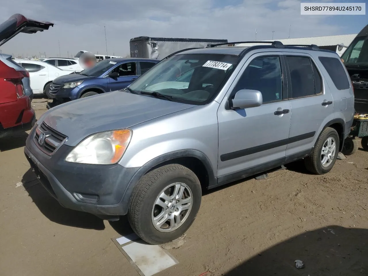 2004 Honda Cr-V Ex VIN: SHSRD77894U245170 Lot: 77783714