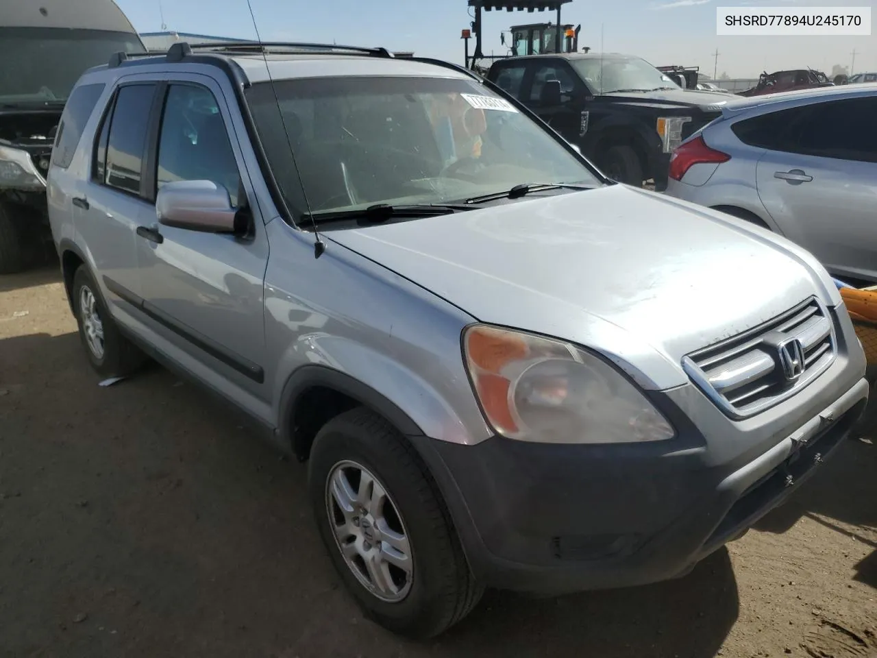 2004 Honda Cr-V Ex VIN: SHSRD77894U245170 Lot: 77783714