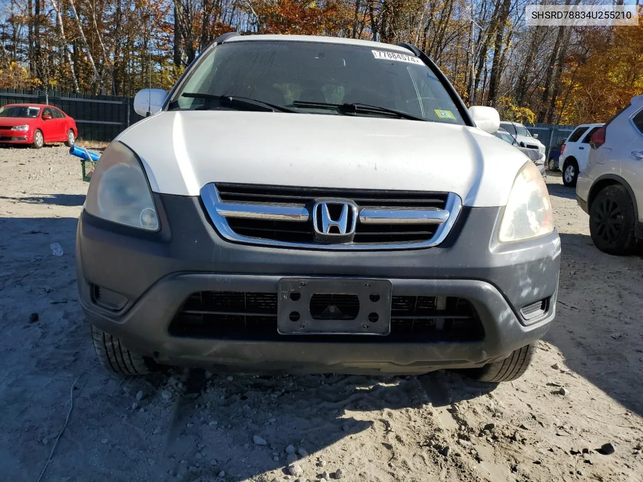 2004 Honda Cr-V Ex VIN: SHSRD78834U255210 Lot: 77884574