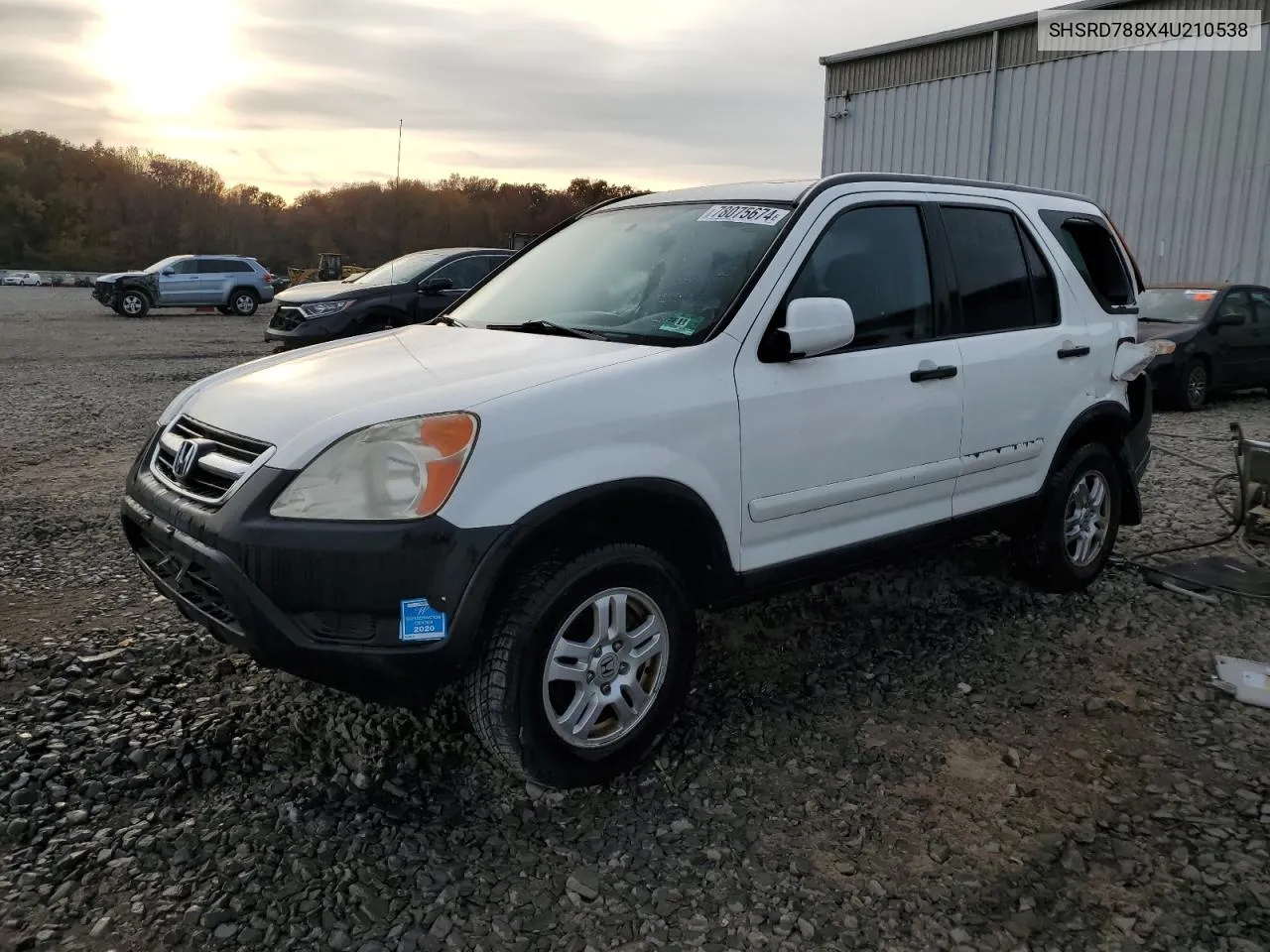 2004 Honda Cr-V Ex VIN: SHSRD788X4U210538 Lot: 78075674