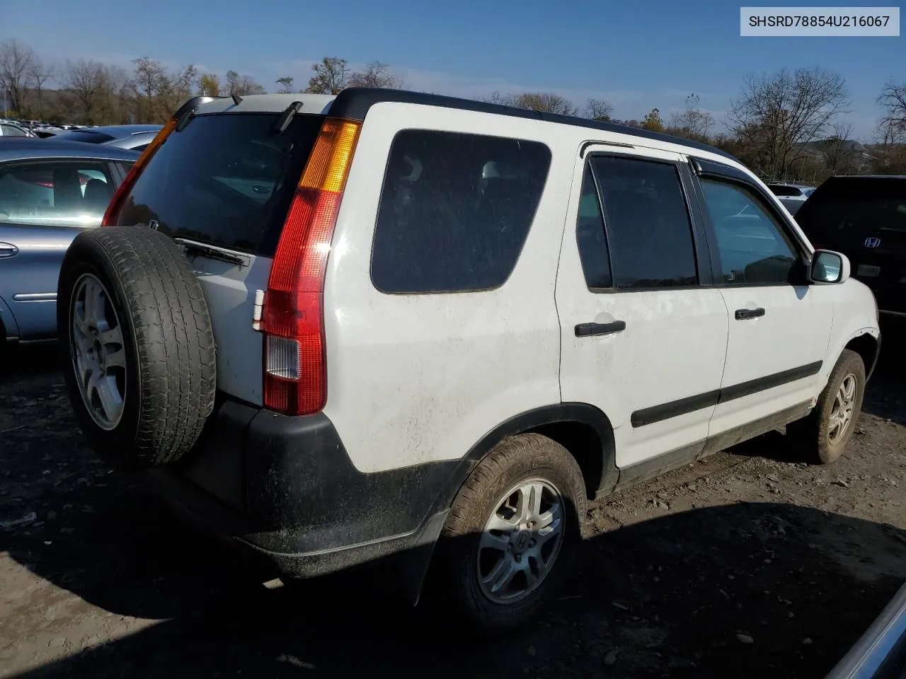 2004 Honda Cr-V Ex VIN: SHSRD78854U216067 Lot: 78533314