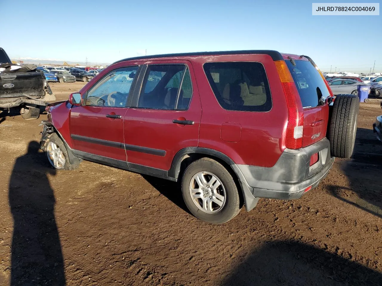 2004 Honda Cr-V Ex VIN: JHLRD78824C004069 Lot: 78823694