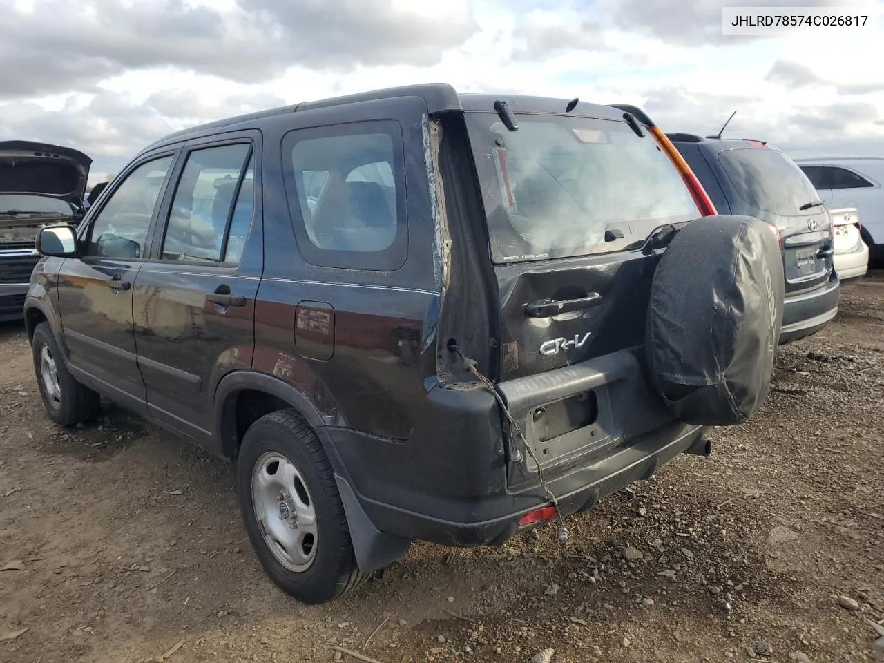 2004 Honda Cr-V Lx VIN: JHLRD78574C026817 Lot: 78844294