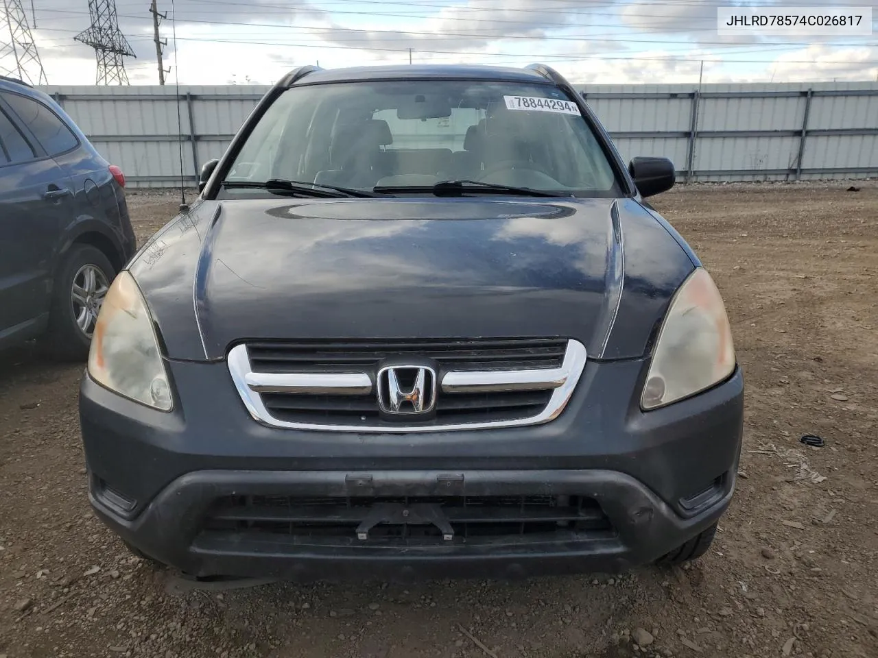 2004 Honda Cr-V Lx VIN: JHLRD78574C026817 Lot: 78844294