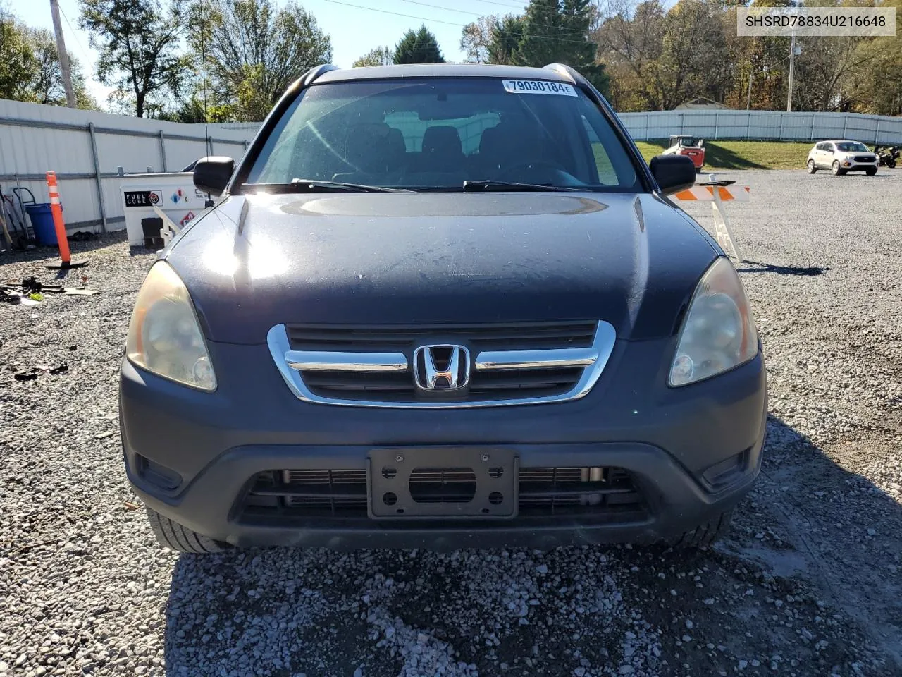 2004 Honda Cr-V Ex VIN: SHSRD78834U216648 Lot: 79030184