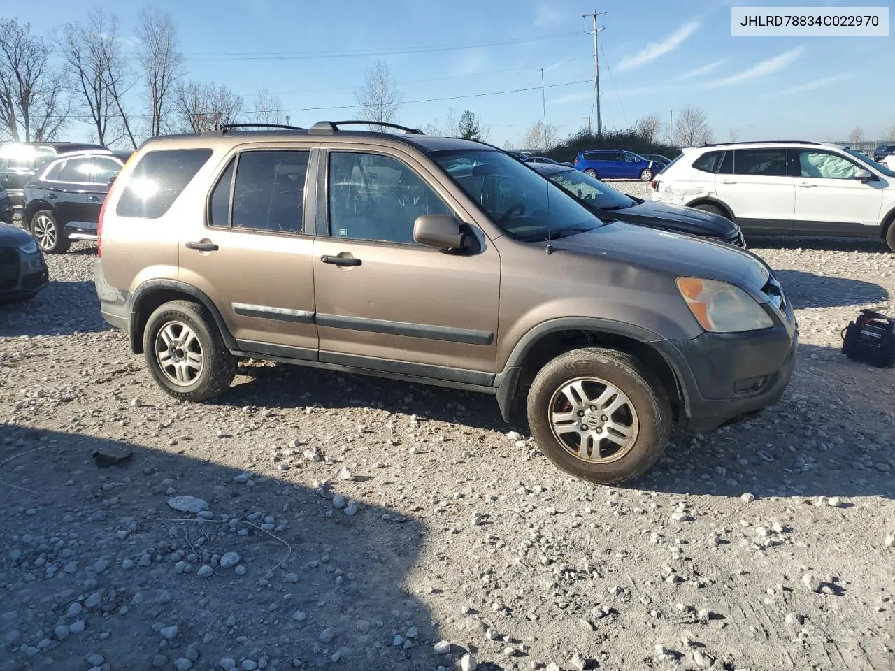 2004 Honda Cr-V Ex VIN: JHLRD78834C022970 Lot: 79547294