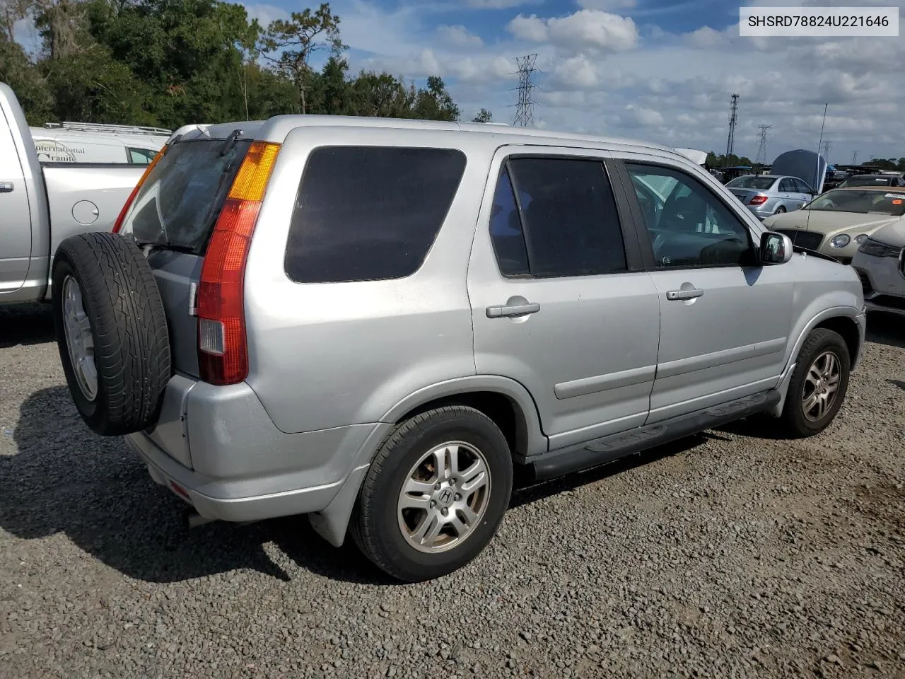 2004 Honda Cr-V Ex VIN: SHSRD78824U221646 Lot: 79881294