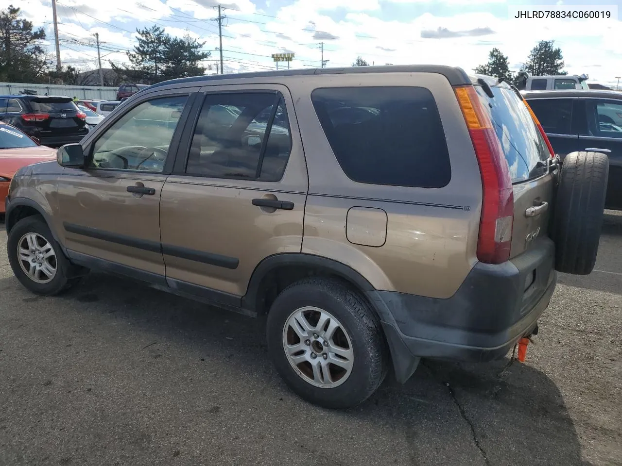 2004 Honda Cr-V Ex VIN: JHLRD78834C060019 Lot: 80134514