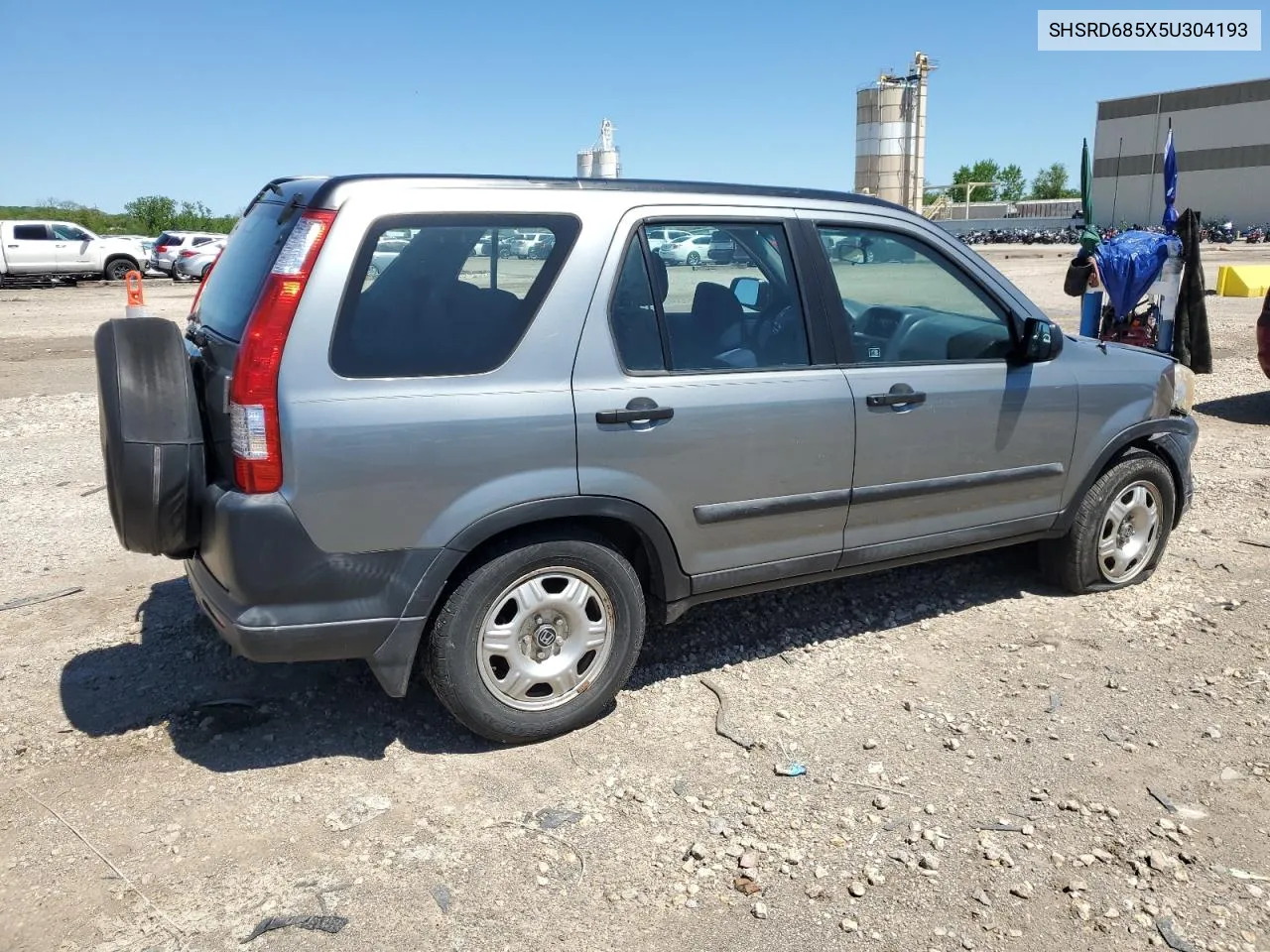 2005 Honda Cr-V Lx VIN: SHSRD685X5U304193 Lot: 52924844