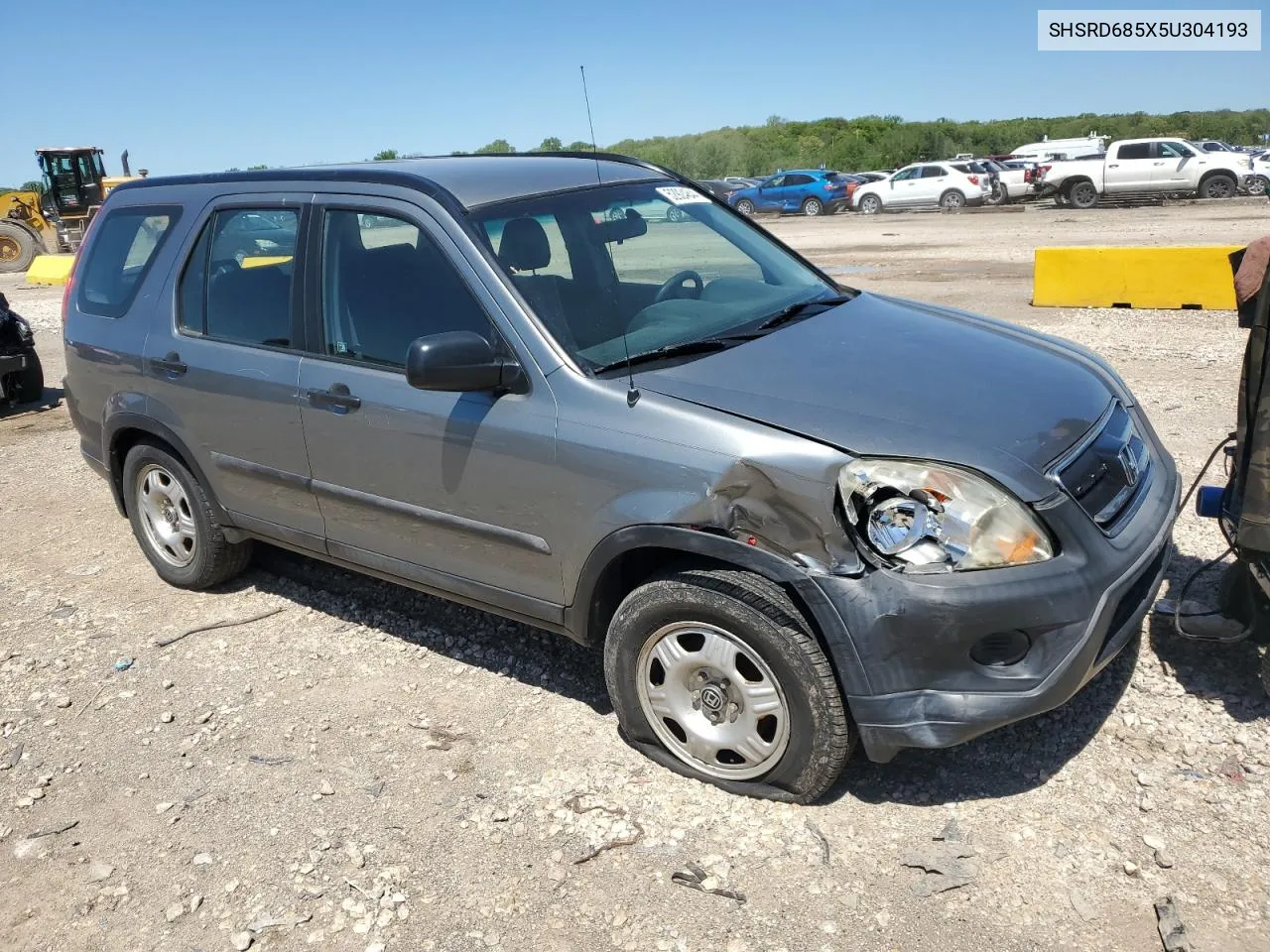 2005 Honda Cr-V Lx VIN: SHSRD685X5U304193 Lot: 52924844