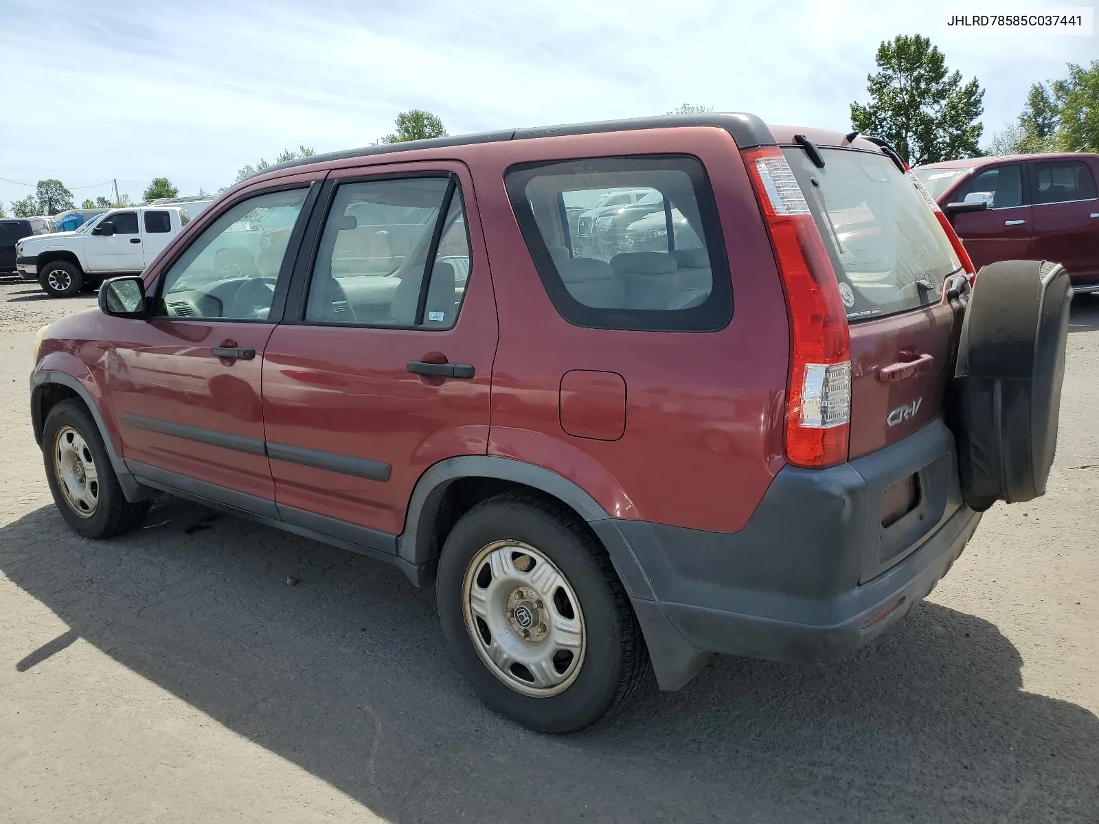 2005 Honda Cr-V Lx VIN: JHLRD78585C037441 Lot: 54806984