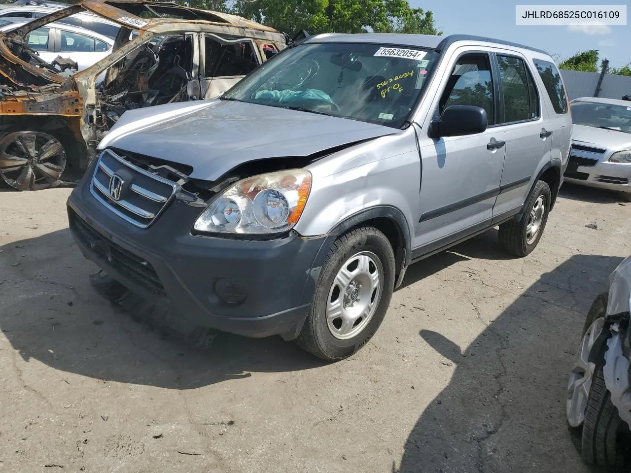 JHLRD68525C016109 2005 Honda Cr-V Lx