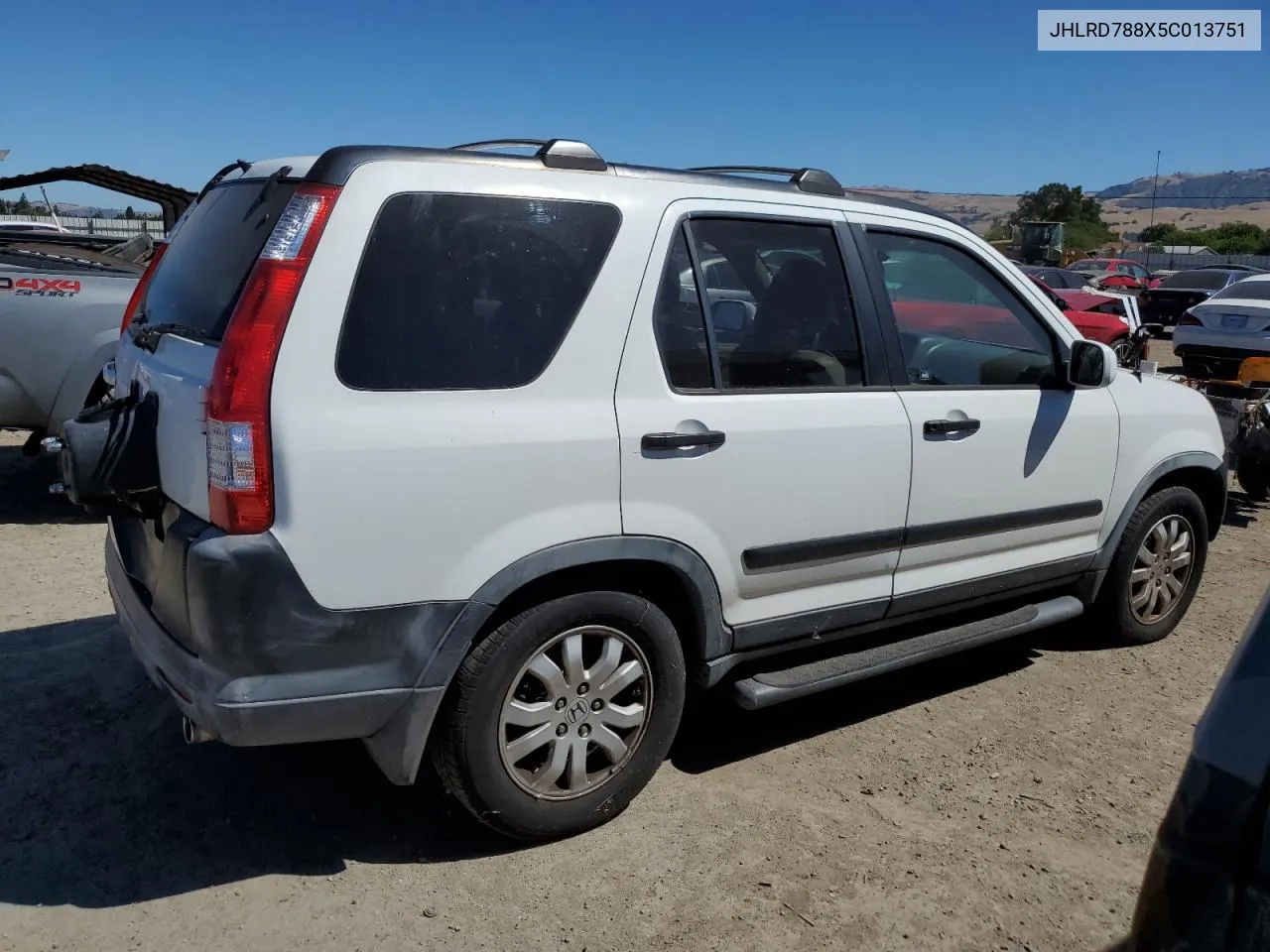 2005 Honda Cr-V Ex VIN: JHLRD788X5C013751 Lot: 57789014