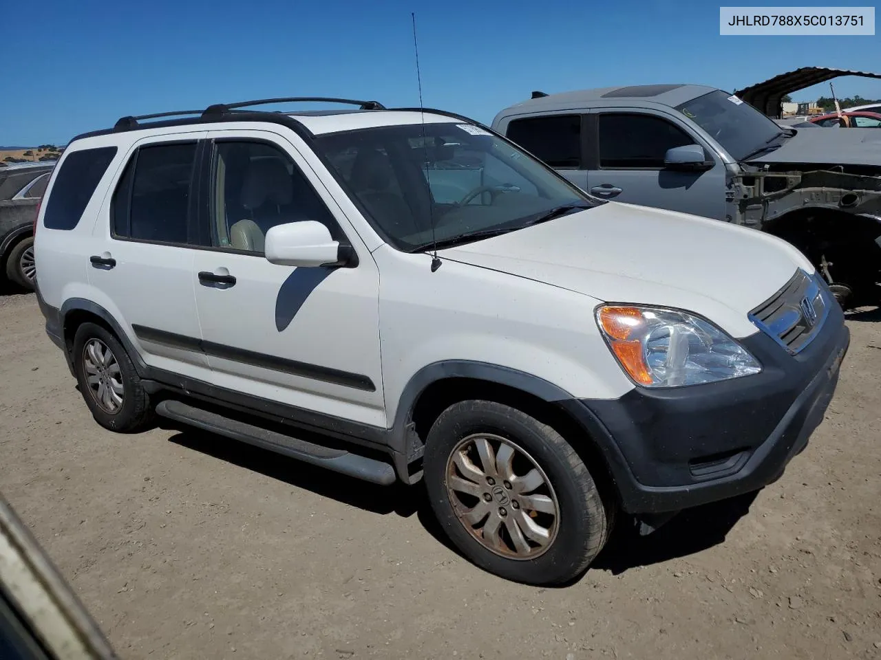 2005 Honda Cr-V Ex VIN: JHLRD788X5C013751 Lot: 57789014