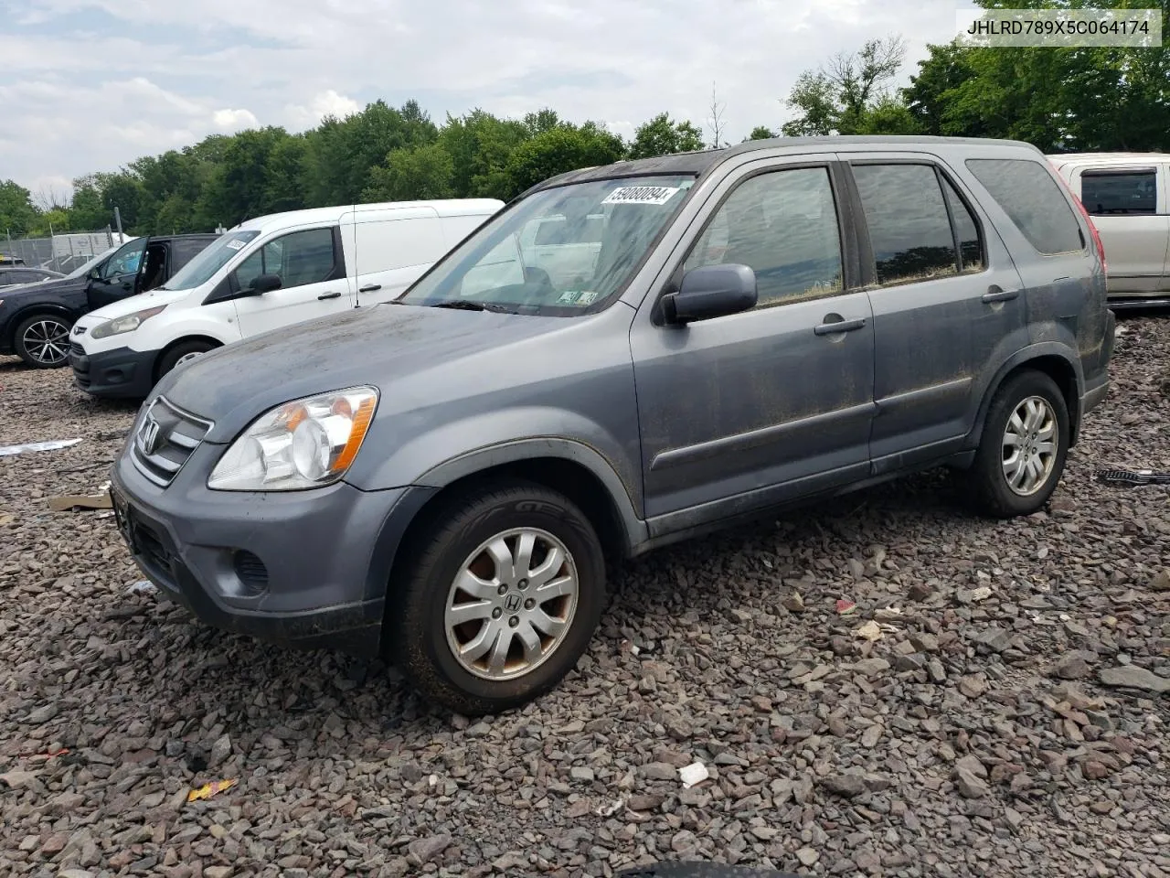 2005 Honda Cr-V Se VIN: JHLRD789X5C064174 Lot: 59080094