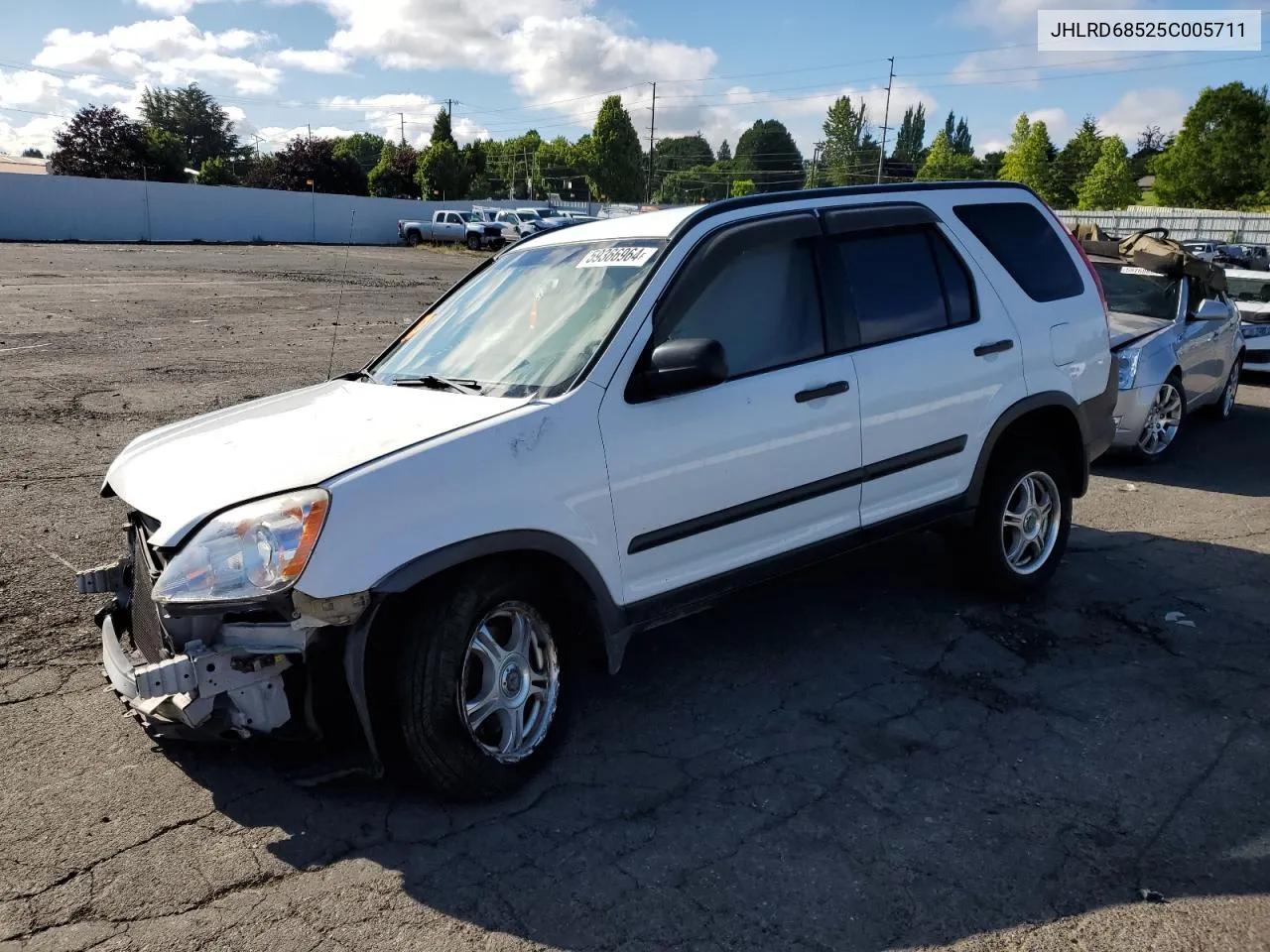 2005 Honda Cr-V Lx VIN: JHLRD68525C005711 Lot: 59366964