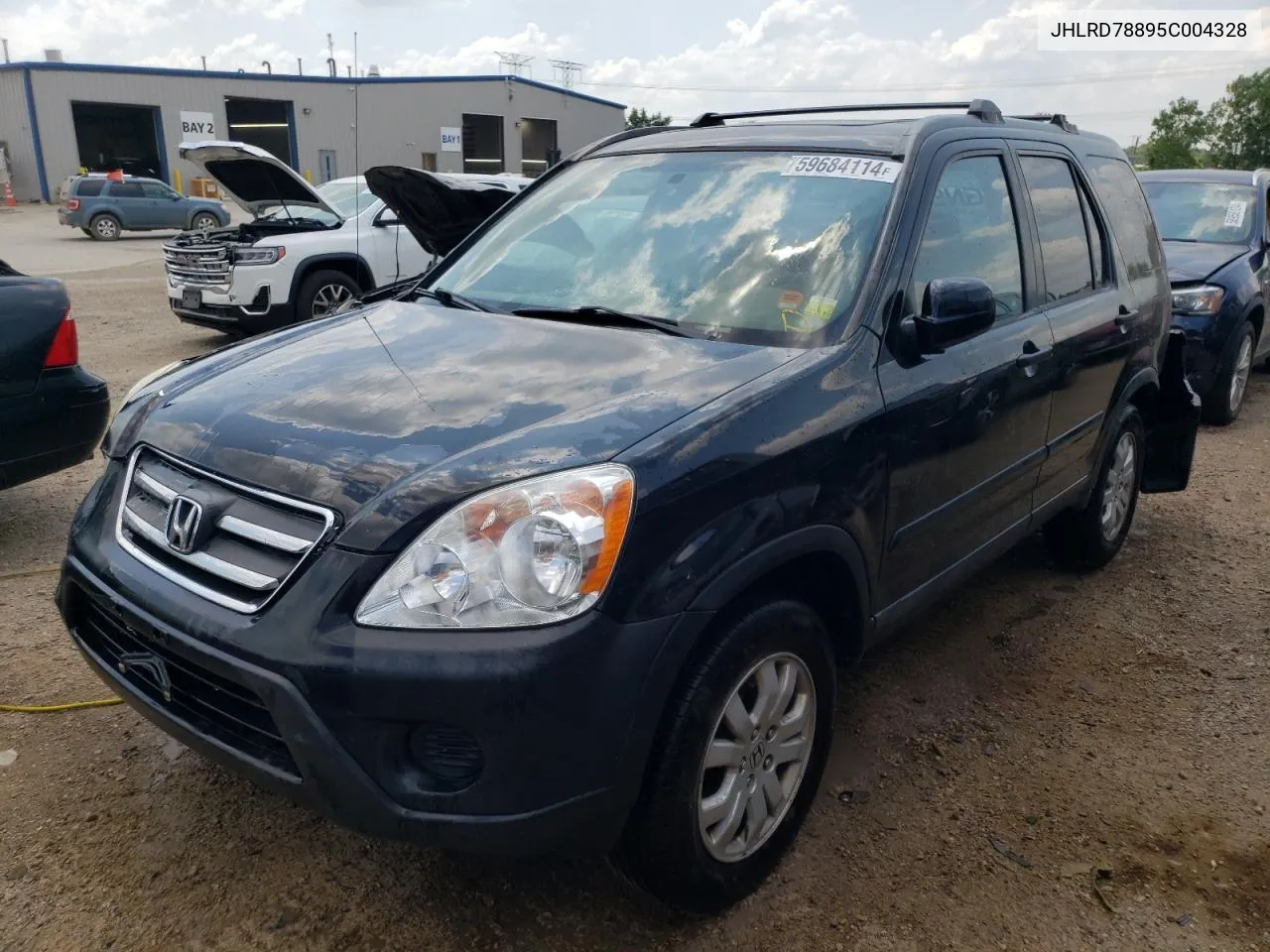 2005 Honda Cr-V Ex VIN: JHLRD78895C004328 Lot: 59684114