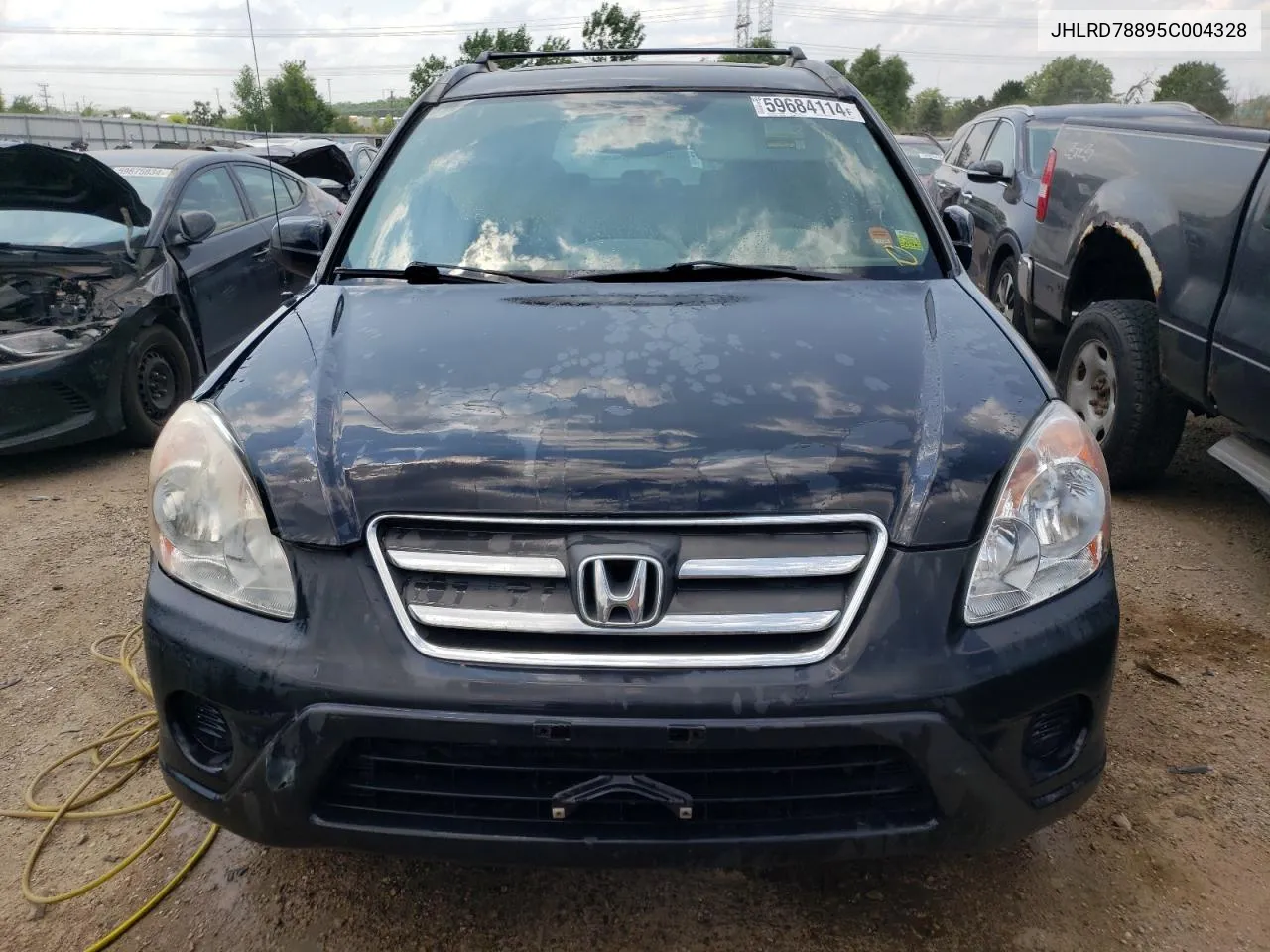 2005 Honda Cr-V Ex VIN: JHLRD78895C004328 Lot: 59684114