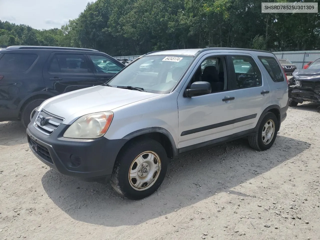 2005 Honda Cr-V Lx VIN: SHSRD78525U301309 Lot: 64245174