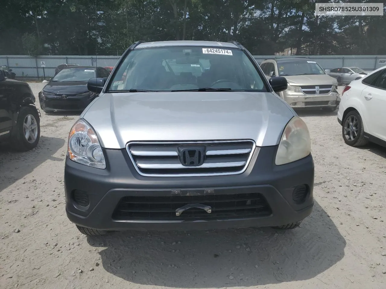 2005 Honda Cr-V Lx VIN: SHSRD78525U301309 Lot: 64245174