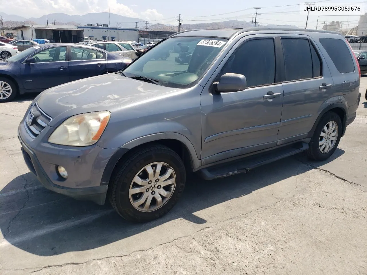 2005 Honda Cr-V Se VIN: JHLRD78995C059676 Lot: 64365884