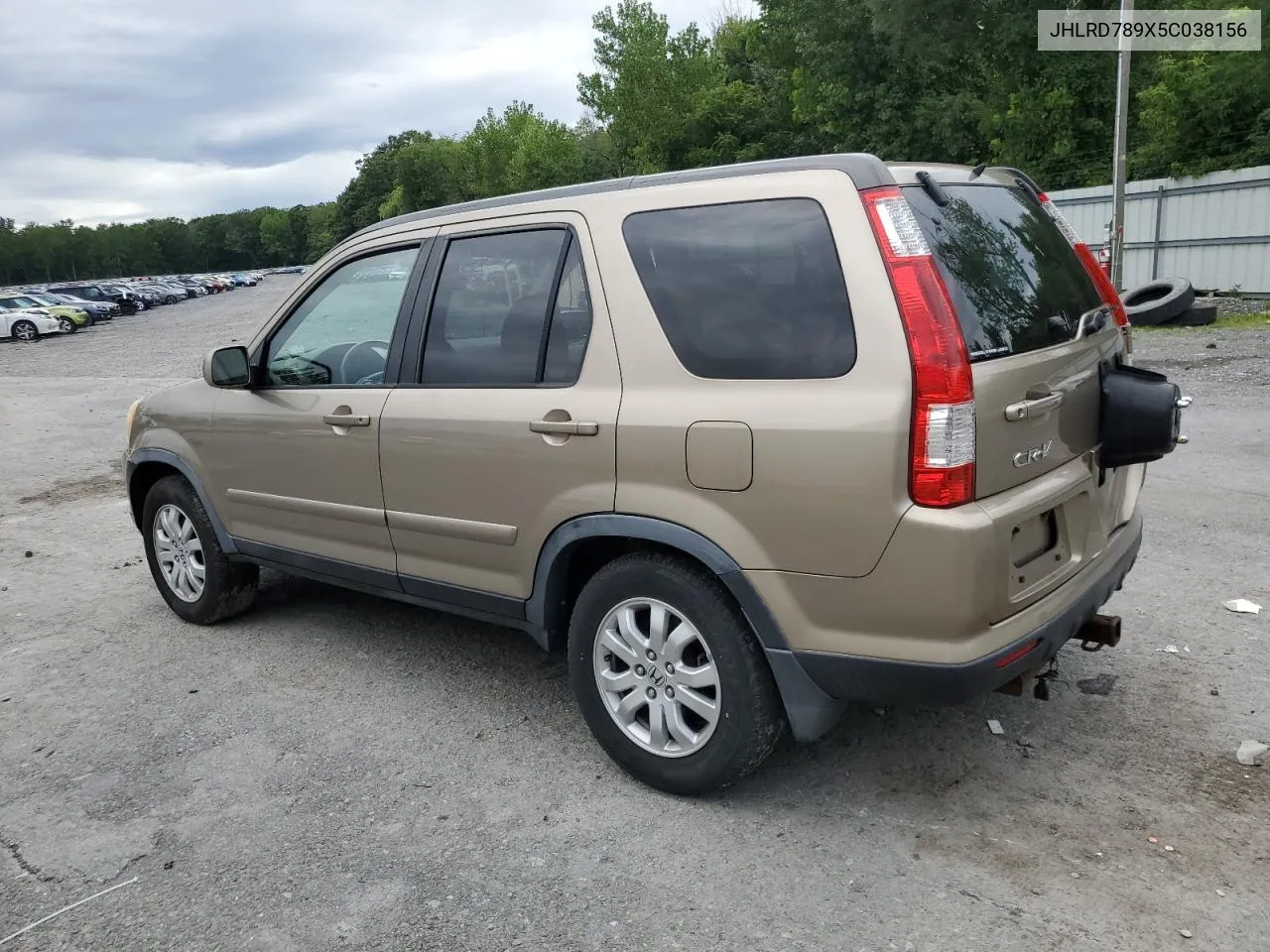 2005 Honda Cr-V Se VIN: JHLRD789X5C038156 Lot: 65359034