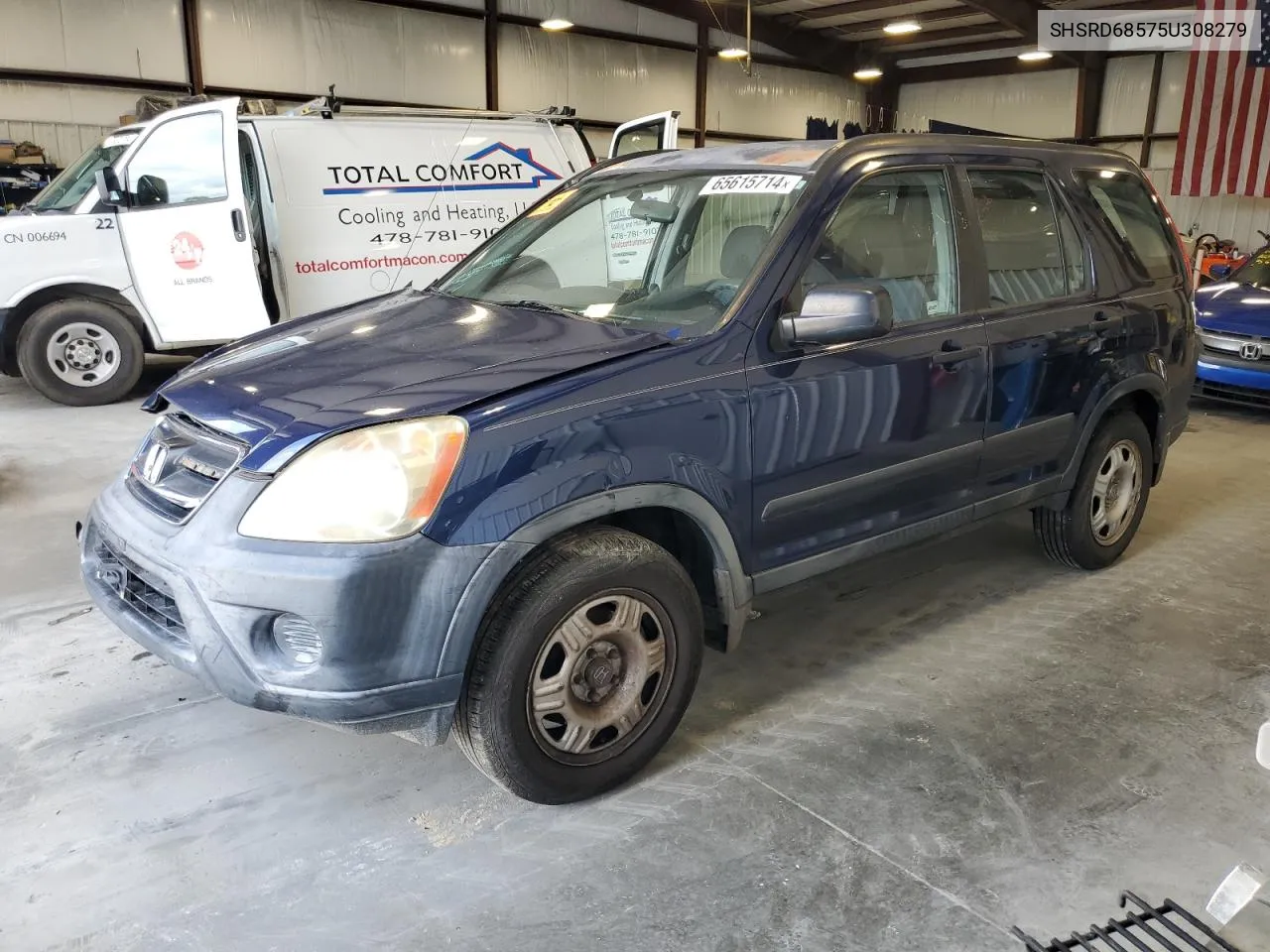 2005 Honda Cr-V Lx VIN: SHSRD68575U308279 Lot: 65615714