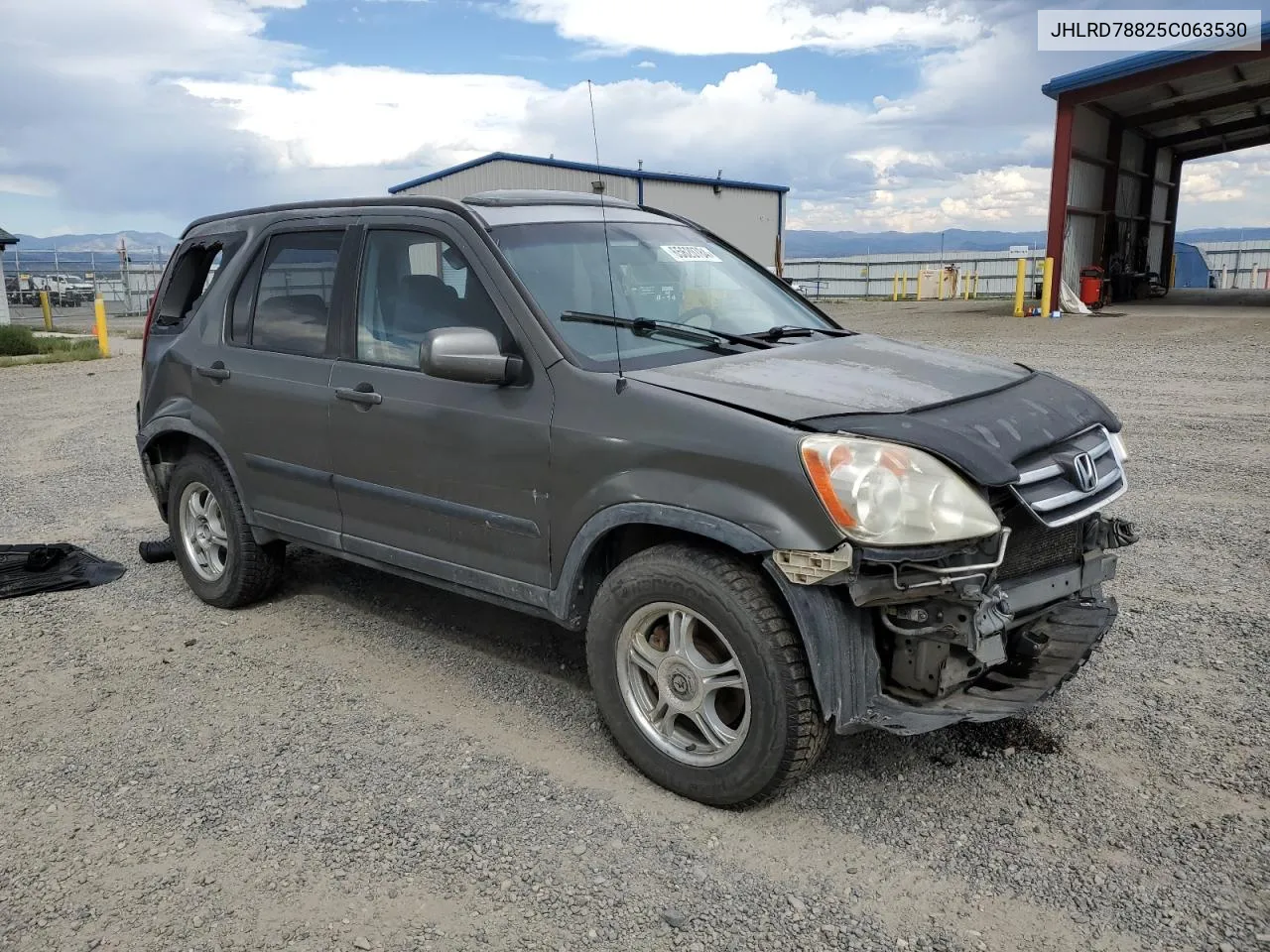 2005 Honda Cr-V Ex VIN: JHLRD78825C063530 Lot: 65620784